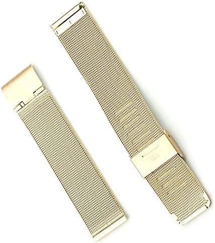 18mm Rose Gold Mesh Stainless Steel Watch Band