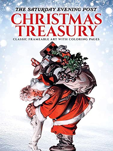 The Saturday Evening Post Christmas Treasury: Classic Ready-To-Frame Prints And Coloring Pages (Adult Coloring) #TOP6