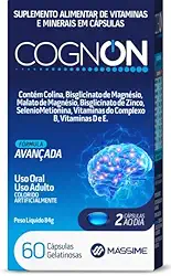 Cognon 1000mg - Foco e Concentração - 60 Cáps. Massime