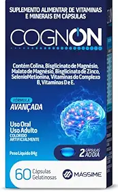 Cognon 1000mg - Foco e Concentração - 60 Cáps. Massime