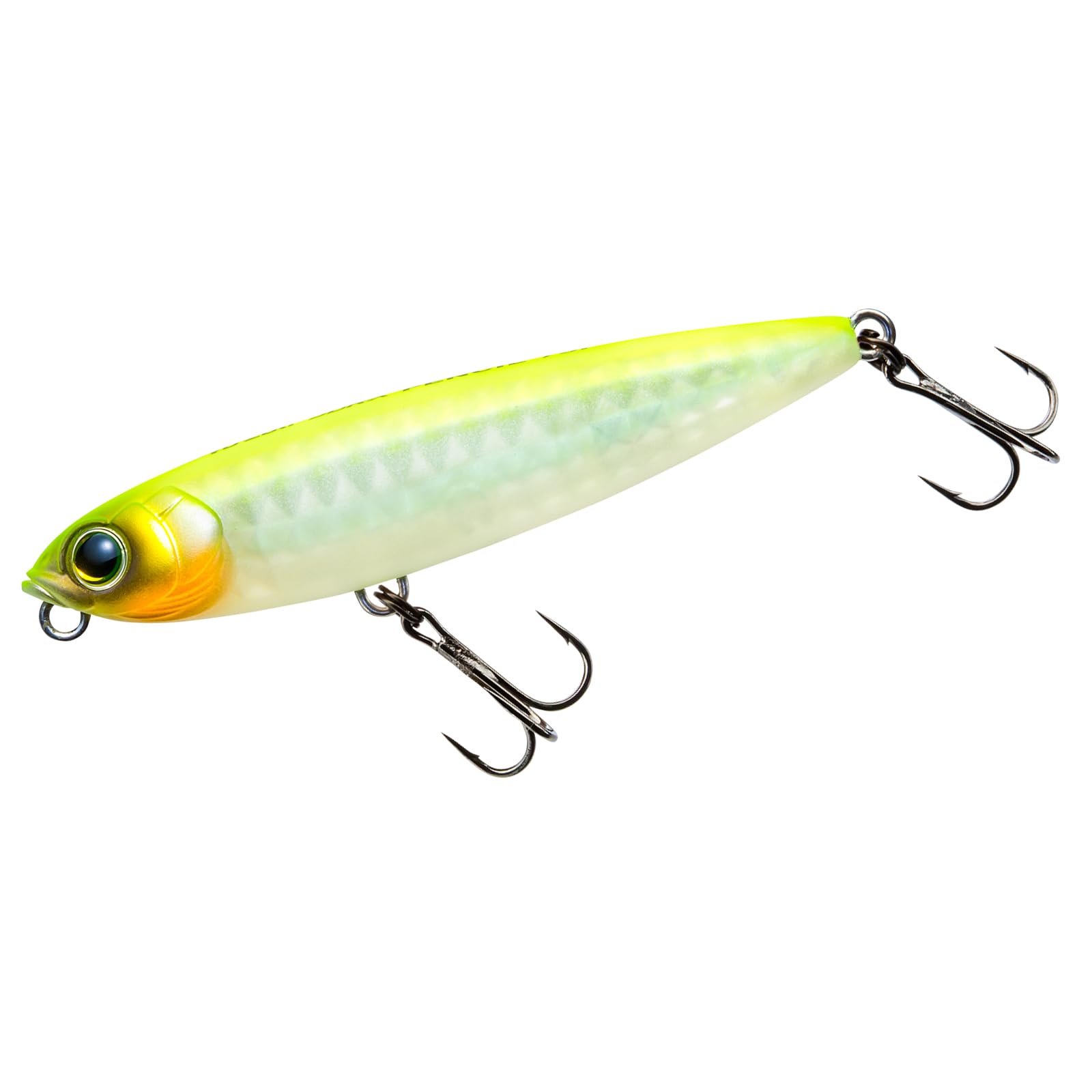 YO-Zuri 3DR-X Pencil Floating 75mm Bus Lure Color: Matte Ghost Pearl Chart Black