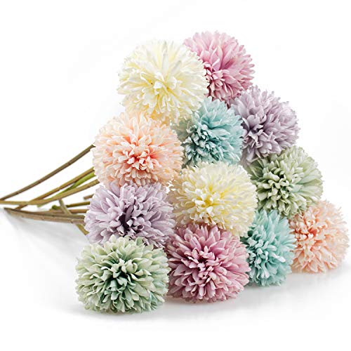 Foraineam 12 Pcs Artificial Flowers Multicolor...