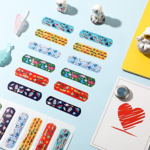 Bbto 210 Pcs Kids Cartoon Bandages, Cute Bandages Bulk, Colorful Adhesive Waterproof Pe Repair Tape Knuckle Stickers For Children Toddlers Cuts Scrapes Burn Flexible Protection (Cool Style) #TOP5