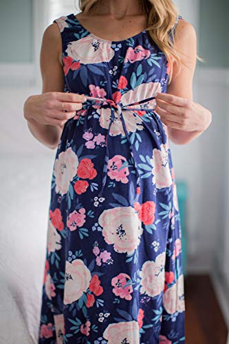 3 in 1 Labor / Delivery / Nursing Hospital Gown Baby Be Mine Maternity,, Hospital Bag Must Have (S/M, Annabelle)