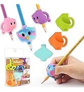 Pencil Grips, Firesara Original Owl Pencil Grips Three Fingers Fixed Pencil Correction Grips for ...