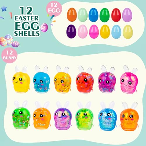 Easter Bunny Squishy Toys for Kids - Sensory Play Set - Image 4