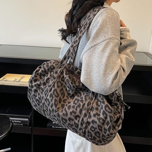 Sac cabas léopard élégant et polyvalent en toile de qualité - 6
