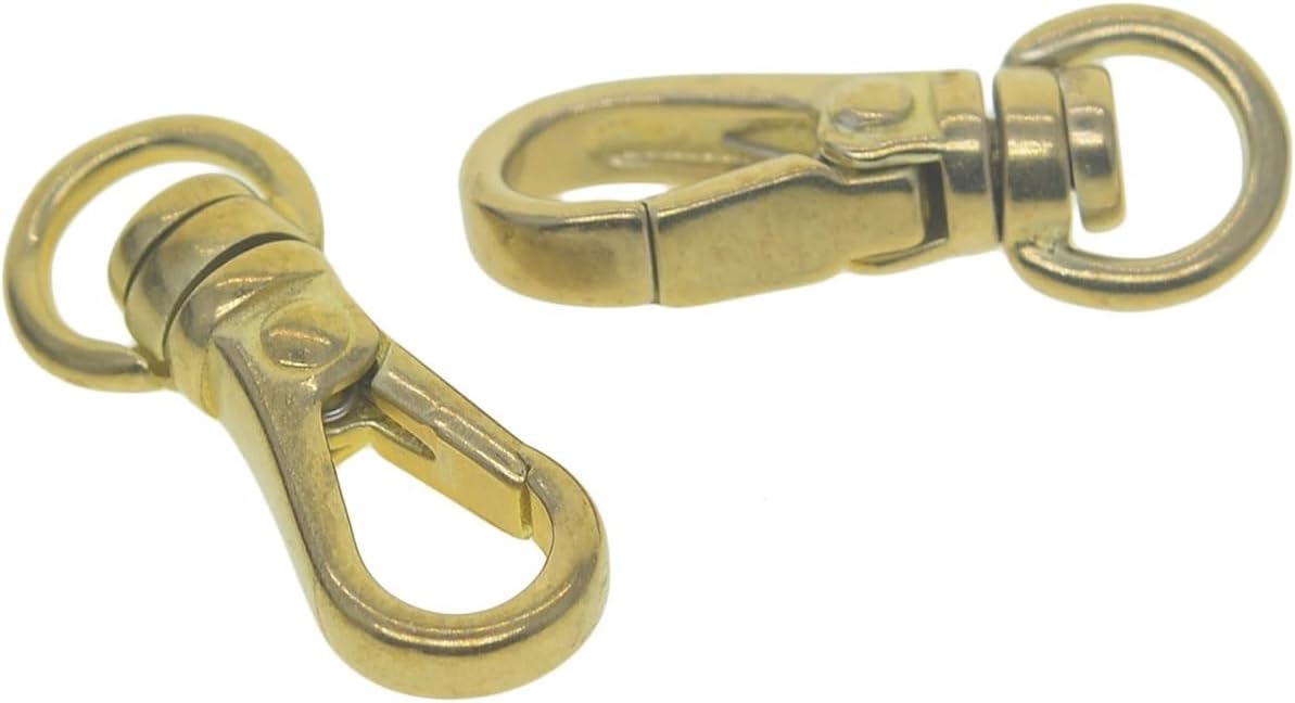 Pocket Watch Swivel Clip Chain 10 pcs 1 Inch 25 Mm Small Solid Brass Pocket Watch Swivel Clip Chain Spring Snap Hook
