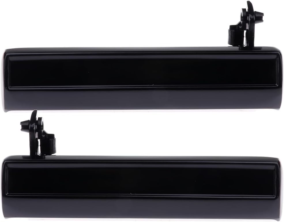 OCPTY Door Handles Exterior Driver Passenger Side Replacement fit 1985-1994 for S10 Outside Door Handles Black(2pcs)