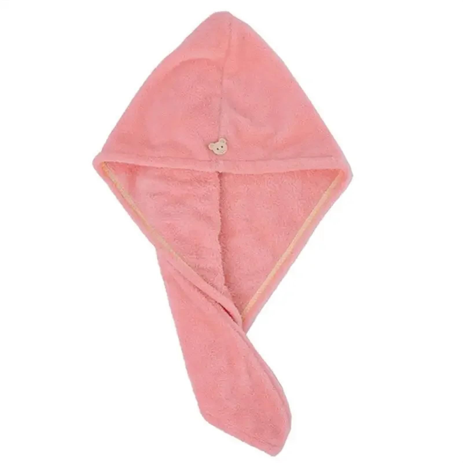 Turbante De Secado para El Cabello Toalla de Microfibra for el Cabello, Envoltura Secado antiencrespamiento for Mujeres y Hombres(Pink,30PCS)