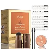 RF Refineu Brow Stamp and Shaping Kit, One Step Brow Stamp Shaping Kit, Natural Eyebrow Stamp...