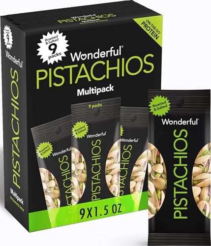 20% coupon - Wonderful Pistachios In Shell, Roasted & Salted, 1.5oz, 9 Bags
