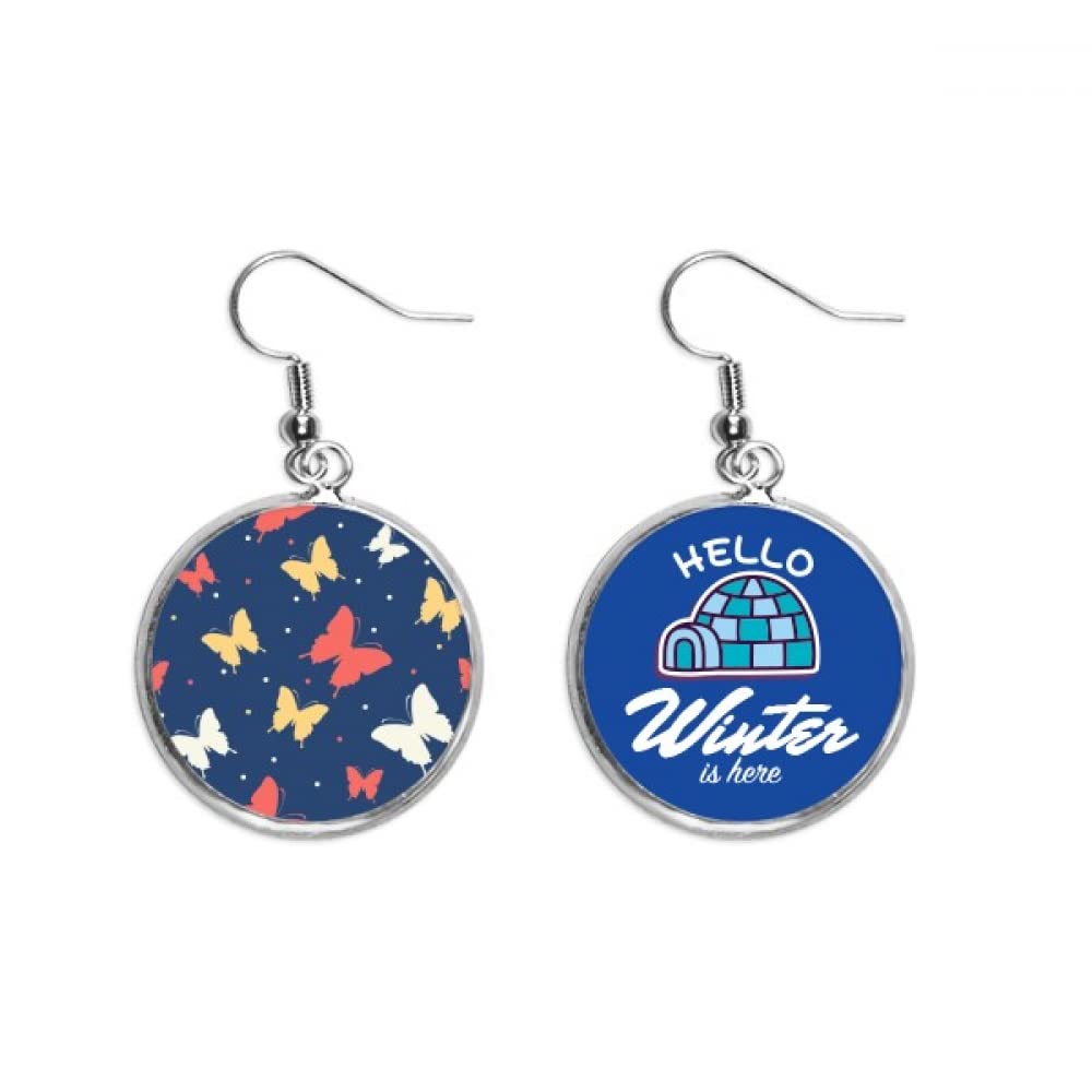 Pendientes de mariposa con acabado efecto hielo texturizado 5