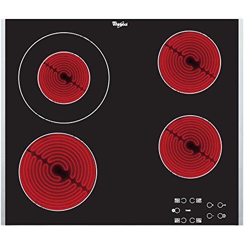 Whirlpool AKT 8130/LX plaque - Intégré, Céramique, Verre et céramique, Tactile, En haut à droite, 230 V) Noir