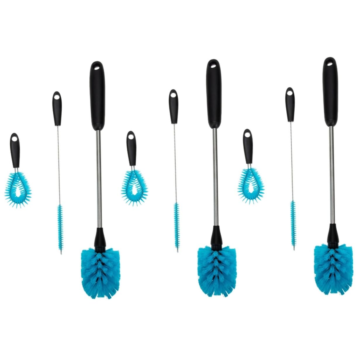 Healvian 3sätze Multi-funktionales Reinigungsbürsten Flaschen Und Tassen Strapazierfähige Wasserbeständige Bürsten Für Gründliche Reinigung Von Babyflaschen Und Glaswaren Leicht Und