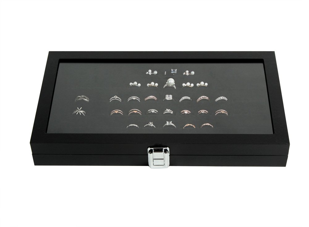 J JACKCUBE DESIGN Ring Organizer - Versatile Ring Display Case and Ring Case - Perfect for Storing and Showcasing Multiple Rings - Elegant Ring Jewelry Box and Storage Solution - MK248A