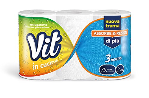 Vit in Cucina Asciugatutto 3 Rotoli - 200 gr