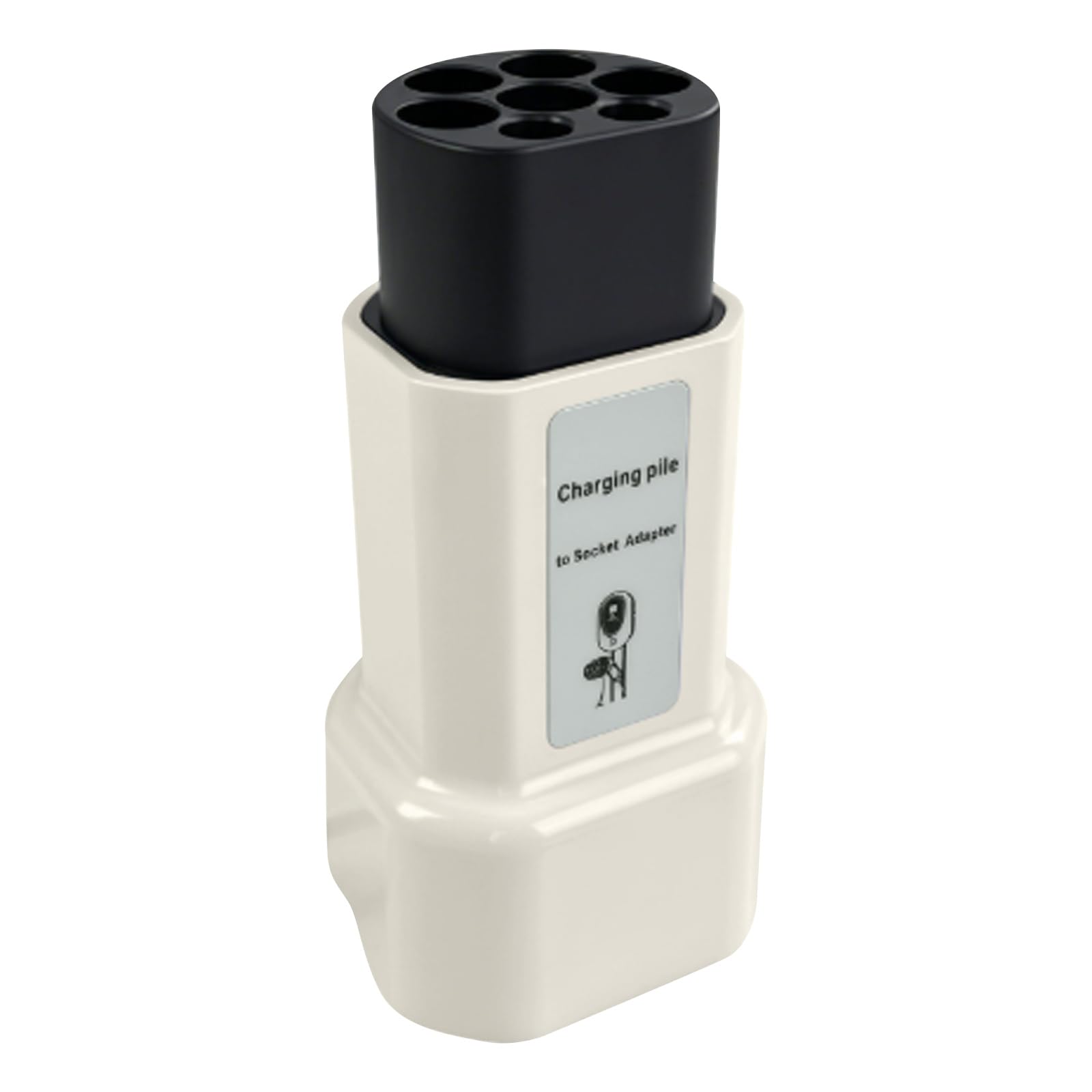 Standardowy adapter sieciowy UE do stacji ładowania typu 2 16a 3,5 kW obudowa PC, biały, przenośny adapter do zasilania skutera elektrycznego, motocykla elektrycznego, roweru elektrycznego