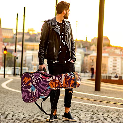 Housse de transport rembourrée imperméable Oxford pour guitare avec bandoulière réglable Motif feuilles de palmier… - Les Beatles, Paul McCartney, John Lennon, RIngo Starr, George Harrison Housse de transport rembourrée imperméable Oxford pour guitare avec bandoulière réglable Motif feuilles de palmier… – Image 7