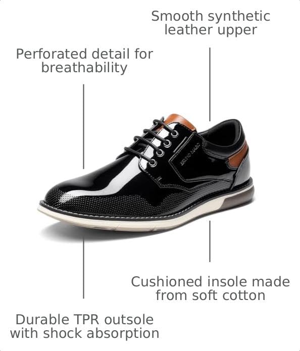 Bruno Marc Men's Dress Oxfords Casual Derby Sneakers (various) - image 3
