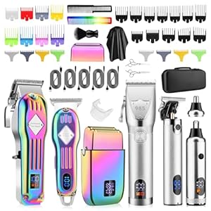 Baeber Clippers Set for Men,Cordless Hair Clippers Beard Trimmers and Nose Hair Trimmer Kit