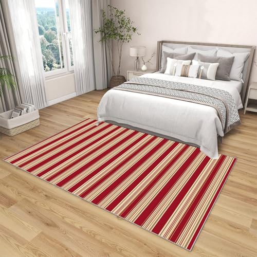 Tapis lignes géométriques pour salon et chambre à coucher ambiance rétro