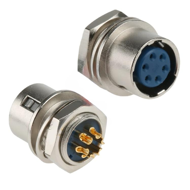 2pc HR10-7R-6S (73) 6-core HRS connector