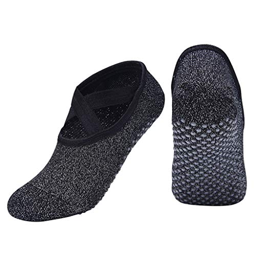 Meias femininas para ioga menolana antiderrapantes meias Barre Pilates Home Sock com alça antiderrap