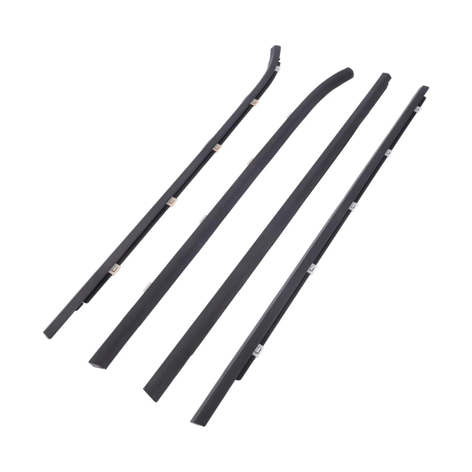 Dzopxiao One Color 4Pcs Weather Strip Window Moulding Trim Seal Belt Compatible For Hyundai I30 Fd Hatch 2007-2012