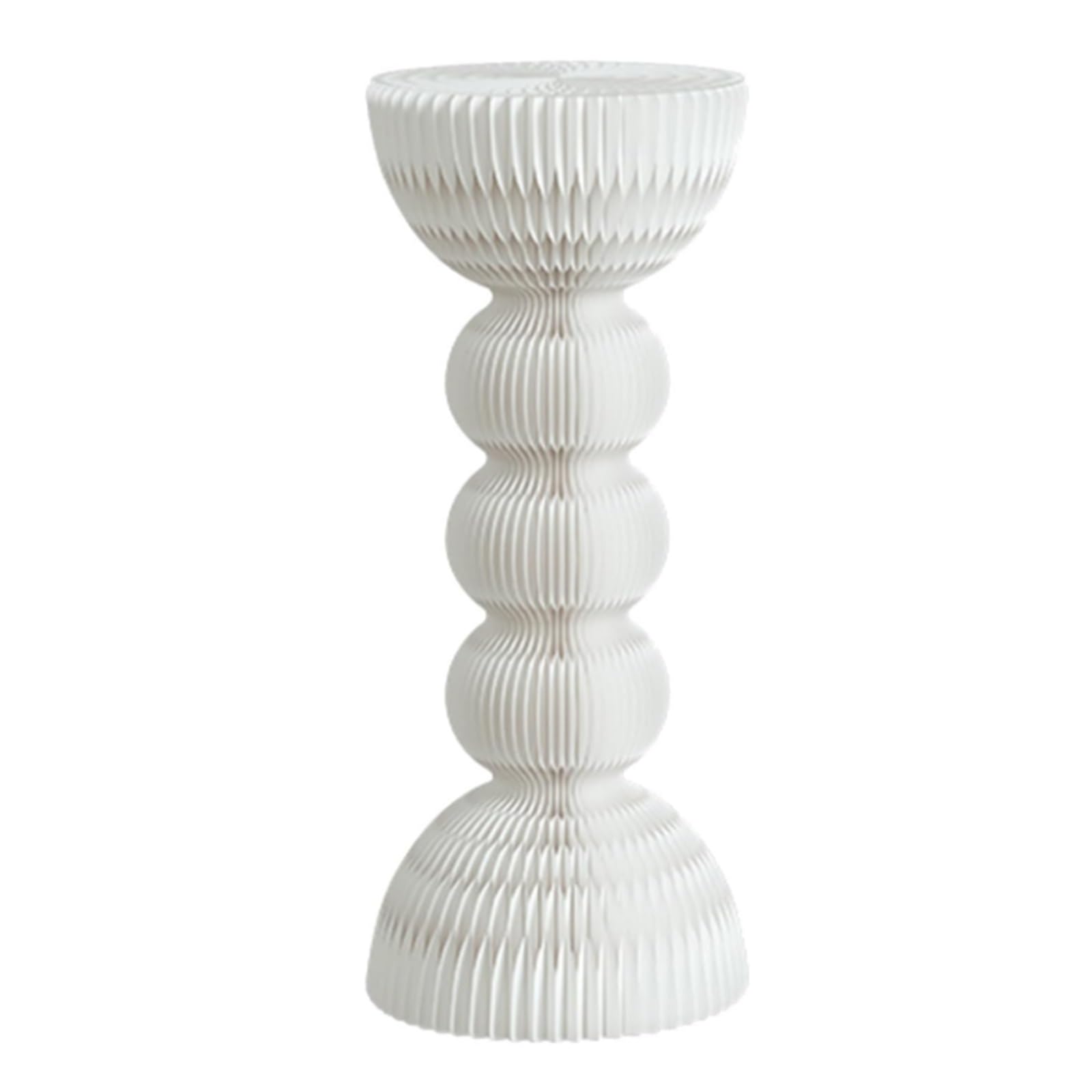 SENJINGHUA Foldable Paper Columns Display Pedestals, Round Centerpieces Cardboard Vases Stand for Parties and Weddings, Dessert Table Roman Pillar