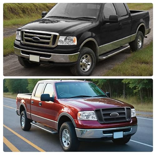 DWVO Halogen Headlight Assembly Compatible with 2004 2005 2006 2007 2008 Ford F150 Pickup 2006 2007 2008 Lincoln Mark LT Passenger and Driver Side Chrome Housing Amber Reflector by DWVO - Image 4