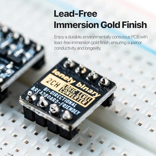 Image of LONELY BINARY 27-Pack Logic Level Converter 2 /4 /6 Channel 3.3V to 5V | 18x 2-ch + 6x 4-ch + 3x 6-ch; bi-directional, auto-direction; I2C, SPI, UART; 2.54mm, breadboard; for Arduino, ESP32, Pico