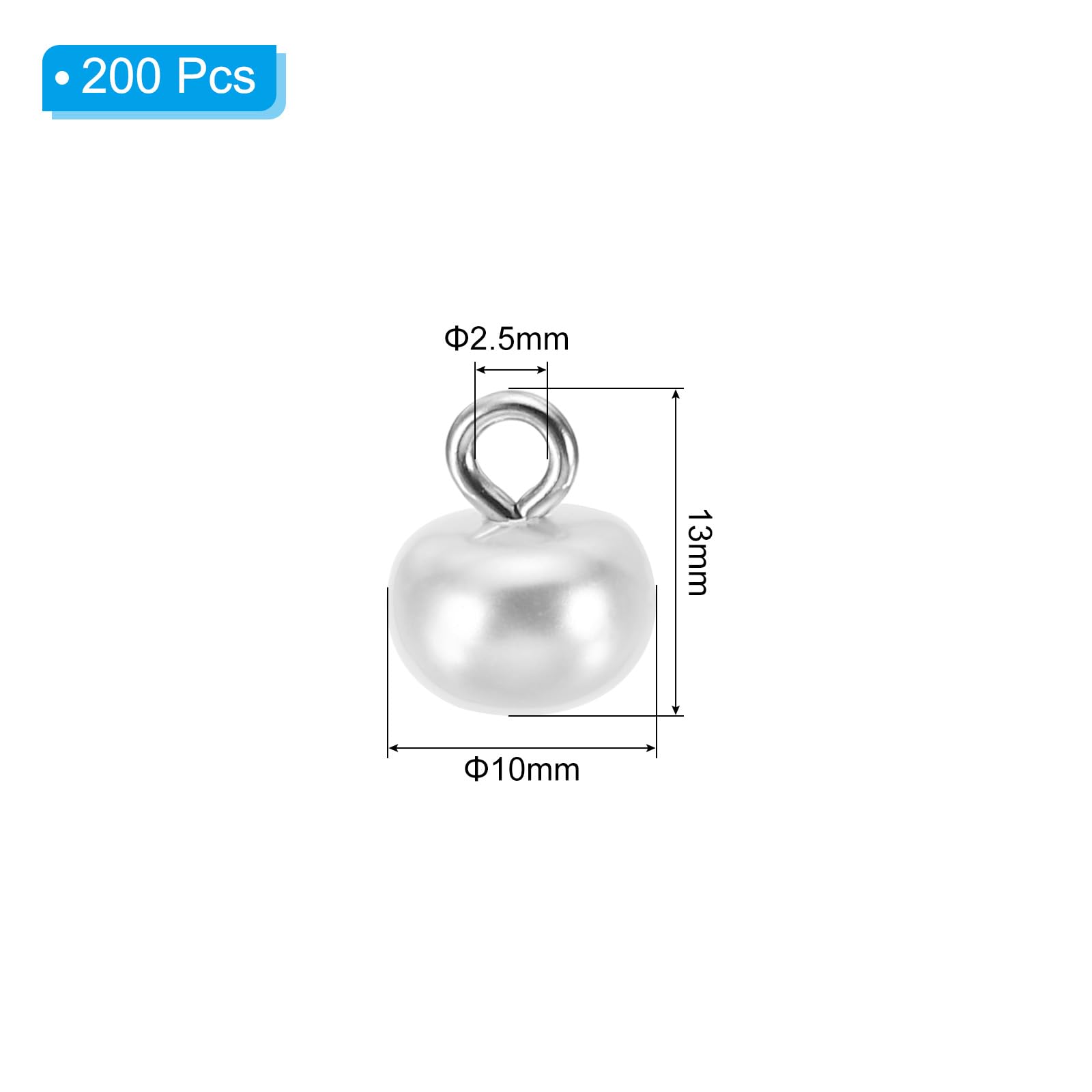 PATIKIL 10mm Pearl Buttons - Image 2