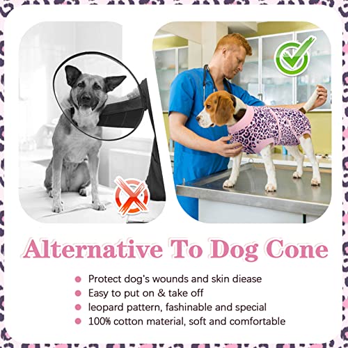 Kuoser Dog Surgery Recovery Suit, Recovery Suit For Female Male Dogs, Dog Onesie After Surgey Spay Neuter, Anti-Licking Pet Surgical Recovery Snugly Suit, Bodysuit For Abdominal Wounds Skin Disease #TOP4