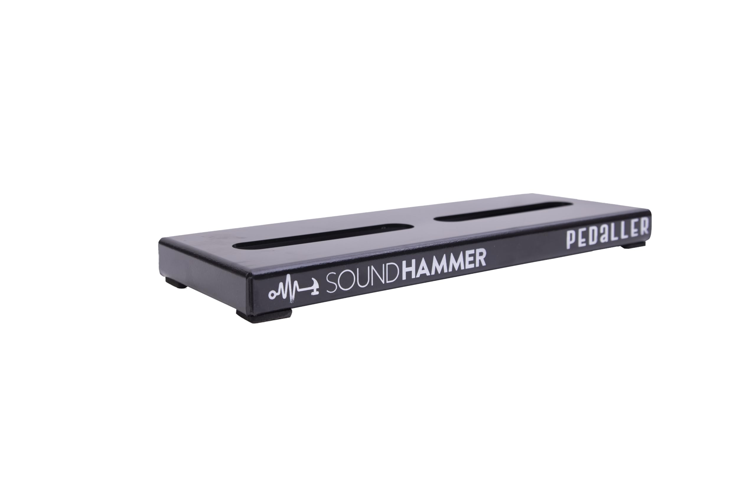 SOUNDHAMMER Pedaller 14x5 Inch Guitar Pedalboard with Carry Bag | Lightweight Aluminum Effects Pedal Board for Electric Guitar & Bass | Pedal Board for Easy Setup (Black, 14 x 5)-image-18