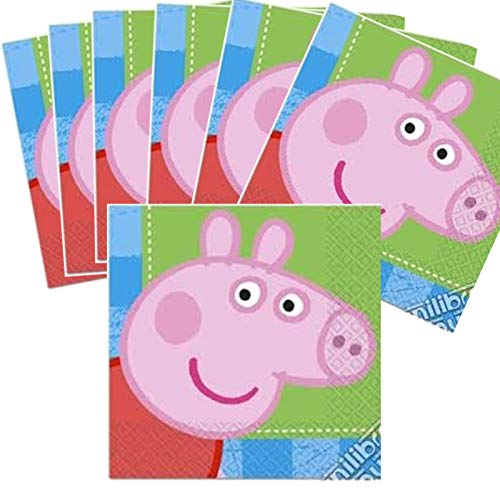 JuniorToys Peppa Pig Partyset 64-delig met borden bekers ballonnen en servetten - Peppa Putz kinderverjaardag - Image 4