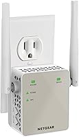 NETGEAR EX6120 AC1200 WiFi Range Extender: 1500 sq ft Coverage, 25 Devices, Dual Band 1.2Gbps, Wall Plug, Easy Setup