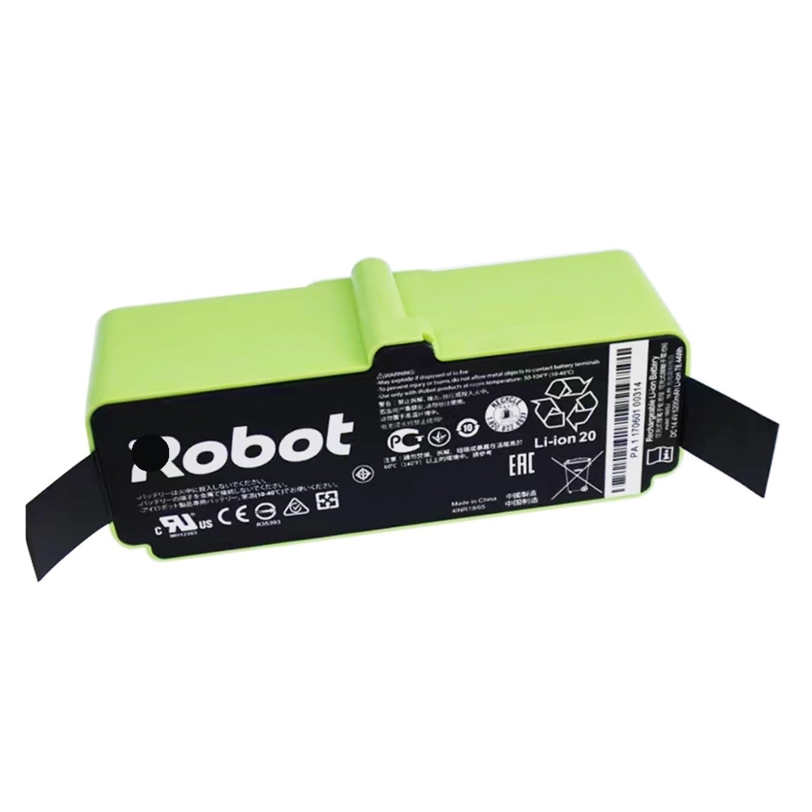 Batterie de Remplacement 1800LI 6500LI. Compatible avec Les Robots balayeurs IRobot Roomba 655, 690, 780, 805, 860, 880, 890, 960, 601, 760, 980.(3500mAh)