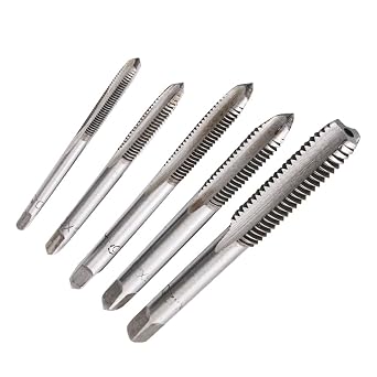 5 Pcs M3 M4 M5 M6 M8 Thread Tap Set Metric Spiral Point Taps Nitriding Coated Machine Screw Drill Tap Bits Thread Tapping Tool