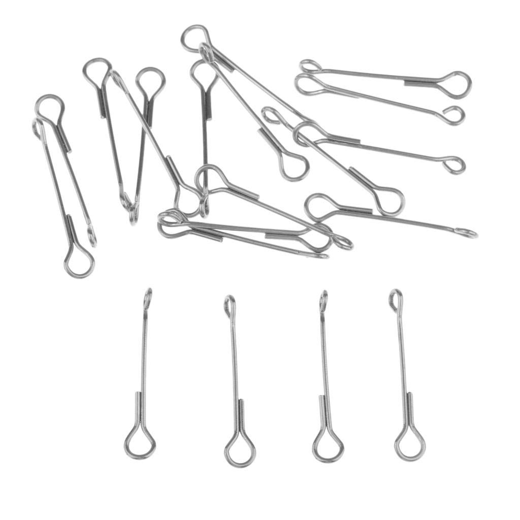 MotiveTech 20pcs Articulated Shanks Spine for Fly Tying DIY Tool, 25mm