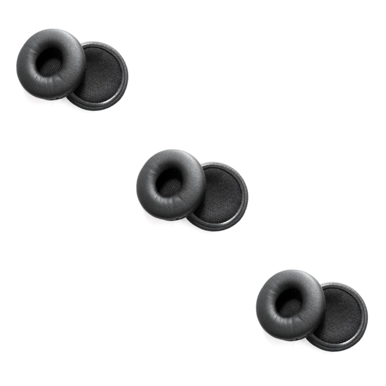 DOITOOL 3pezzi Auricolari Ricambio Pu Per Cuffie Pp e Miglioramento Prestazioni Audio