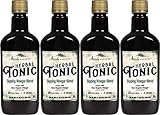 Sipping Apple Cider Vinegar Tonic – 4-Pack of Amish Harvest Elixir with 25 Herbs & Juices like Wildcrafted Apple Cider Vinegar with Mother & Elderberry – Can Aid Immune & Digestive Health 25 Oz.