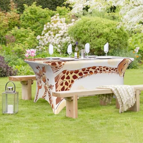 Nappe lavable avec bords élastiques de 1,2 m pour table de cuisine - 8