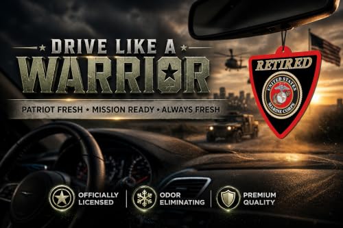 Image of Elektroplate Retired US Marine Corps Car Air Freshener 6-Pack