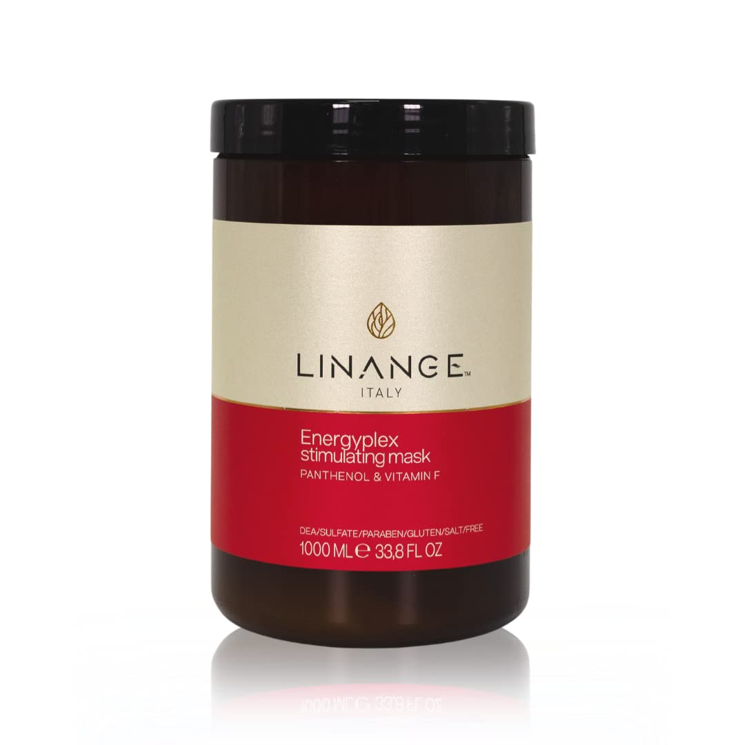 LINANGE Energyplex Hair Stimulating Mask - Nourishing Treatment for Weak and Brittle Hair, 1000ml / 33.8 fl oz