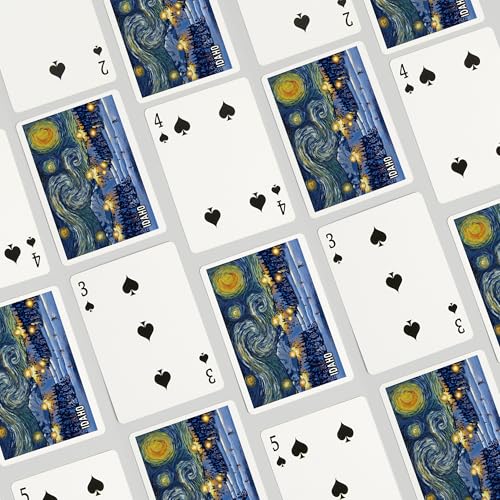 Lantern Press Idaho, Starry Night, Ski, 52 naipes póker adultos miniatura 4