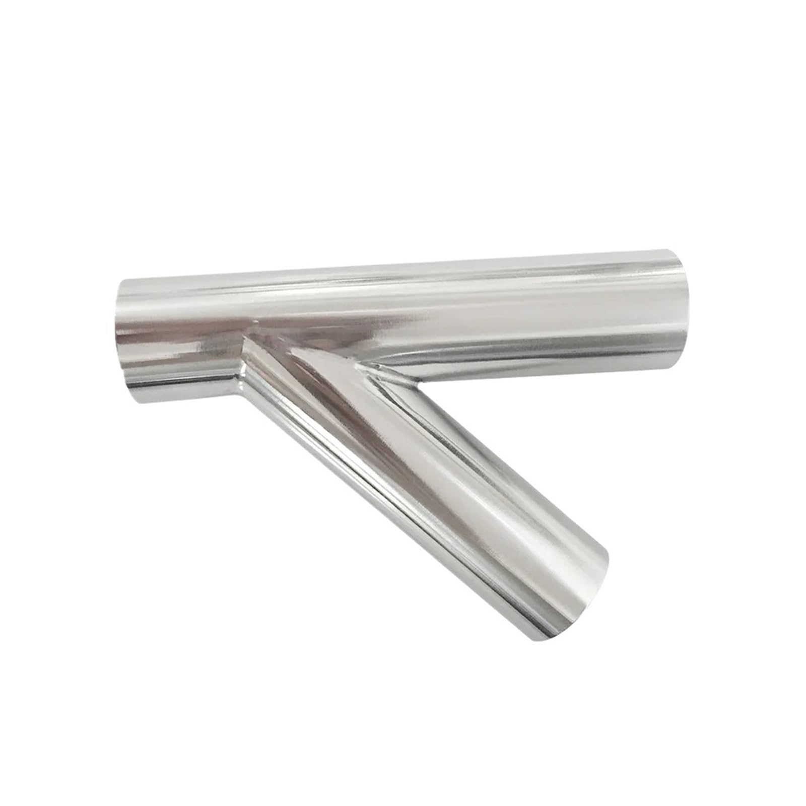 QWZTAEOZA 1pcs Size 19mm-108 Pipe OD Butt Welding Oblique Y-Shaped 3 Way SUS304 / 316 Fitting Spliter(304,OD 89mm Wall 2mm)