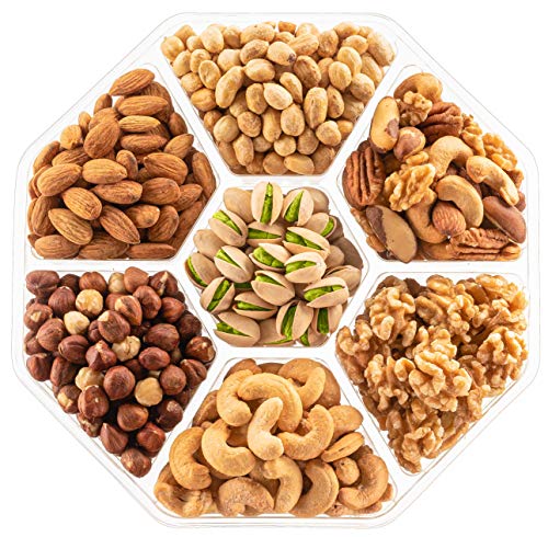 Thanksgiving Nuts Gift Basket - Extra Large Assortment of Sweet & Roasted Salted Gourmet Nuts - Assorted Food Gift Box for Christmas, Holiday, Family, Sympathy, Men & Women.