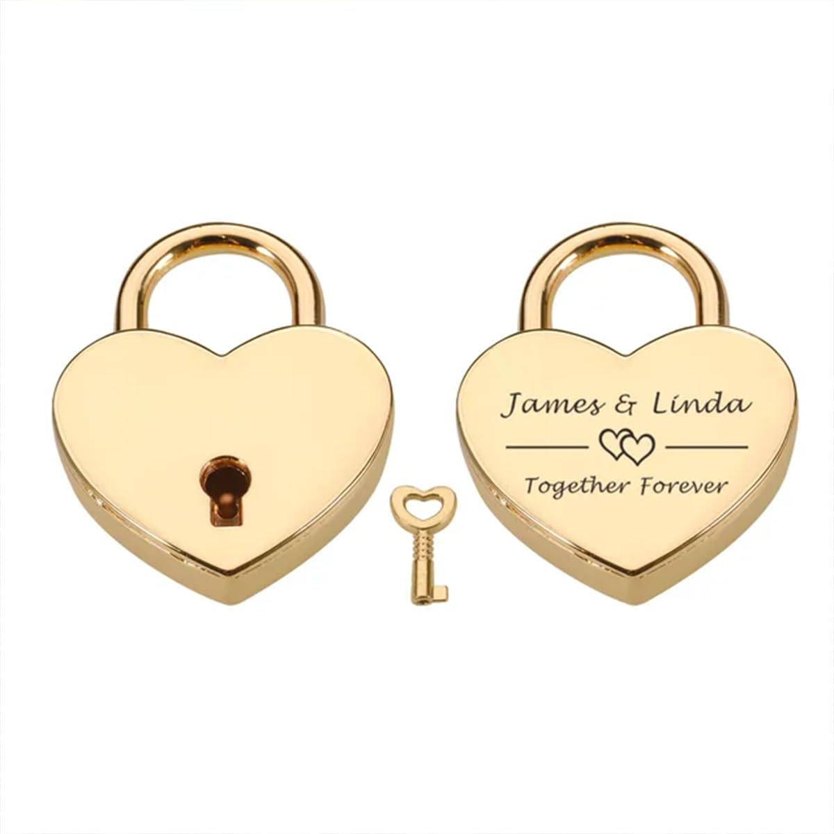 Personalised Love Padlock, Engagement Love Lock, Personalised