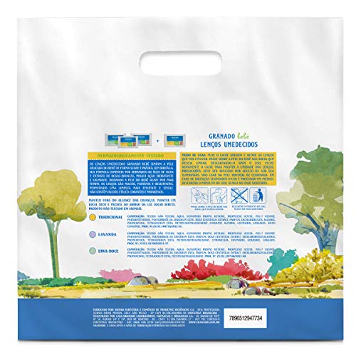 Kit Lenço Bebe L4P3, 200 folhas, Granado